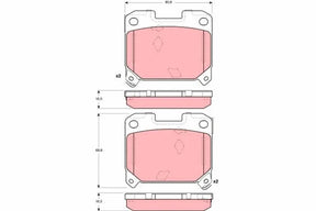 Brake Pad Set, Disc Brake GDB3105 - TRW