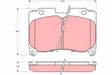 Brake Pad Set, Disc Brake GDB3106 - TRW
