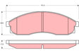 Brake Pad Set, Disc Brake GDB3107 - TRW