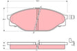 Brake Pad Set, Disc Brake GDB3109 - TRW