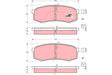 Brake Pad Set, Disc Brake GDB311 - TRW