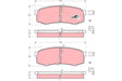 Brake Pad Set, Disc Brake GDB3110 - TRW