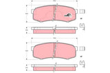 Brake Pad Set, Disc Brake GDB3110 - TRW