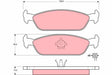 Brake Pad Set, Disc Brake GDB3112 - TRW