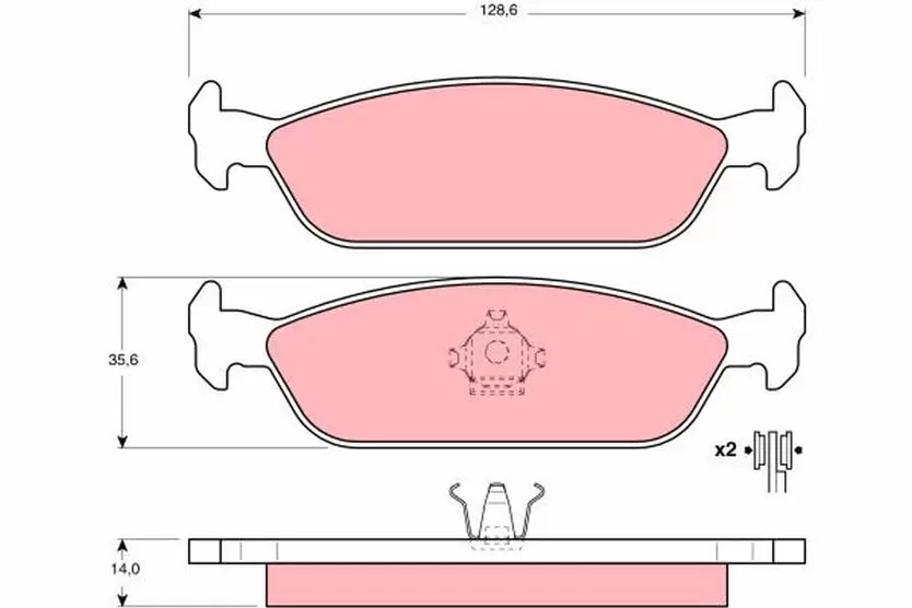 Brake Pad Set, Disc Brake GDB3112 - TRW
