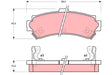 Brake Pad Set, Disc Brake GDB3115DT - TRW
