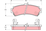 Brake Pad Set, Disc Brake GDB3115DT - TRW