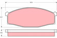 Brake Pad Set, Disc Brake GDB3117 - TRW
