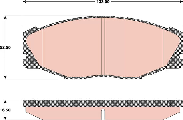 Brake Pad Set, Disc Brake GDB3118 - TRW