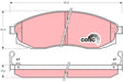 Brake Pad Set, Disc Brake GDB3124DT - TRW