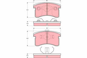 Brake Pad Set, Disc Brake GDB3126 - TRW