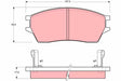 Brake Pad Set, Disc Brake GDB3128 - TRW