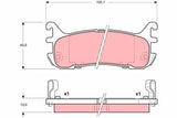 Brake Pad Set, Disc Brake GDB3129 - TRW