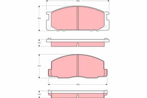 Brake Pad Set, Disc Brake GDB313 - TRW