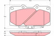 Brake Pad Set, Disc Brake GDB3131 - TRW