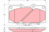 Brake Pad Set, Disc Brake GDB3131 - TRW - Brake Pads - TRW