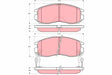 Brake Pad Set, Disc Brake GDB3133 - TRW