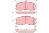 Brake Pad Set, Disc Brake GDB3133 - TRW - Brake Pads - TRW