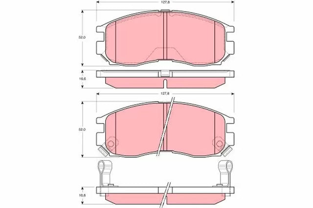 Brake Pad Set, Disc Brake GDB3133 - TRW