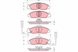 Brake Pad Set, Disc Brake GDB3134 - TRW - Brake Pads - TRW