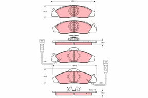 Brake Pad Set, Disc Brake GDB3134 - TRW