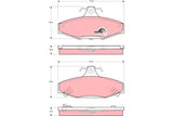 Brake Pad Set, Disc Brake GDB3135 - TRW