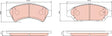 Brake Pad Set, Disc Brake GDB3140 - TRW