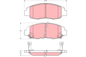 Brake Pad Set, Disc Brake GDB3144 - TRW