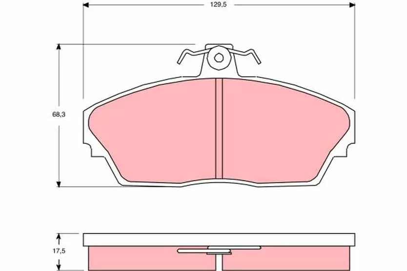 Brake Pad Set, Disc Brake GDB3148 - TRW