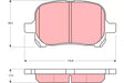 Brake Pad Set, Disc Brake GDB3152 - TRW
