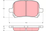 Brake Pad Set, Disc Brake GDB3152 - TRW - Brake Pads - TRW