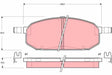 Brake Pad Set, Disc Brake GDB3153 - TRW