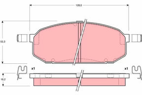 Brake Pad Set, Disc Brake GDB3153 - TRW