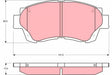 Brake Pad Set, Disc Brake GDB3155 - TRW