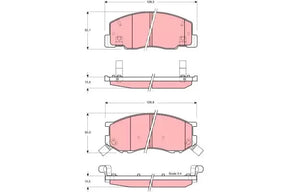 Brake Pad Set, Disc Brake GDB3157 - TRW