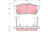 Brake Pad Set, Disc Brake GDB3160DT - TRW