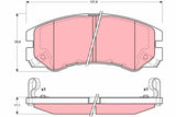 Brake Pad Set, Disc Brake GDB3162 - TRW
