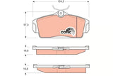 Brake Pad Set, Disc Brake GDB3168DT - TRW