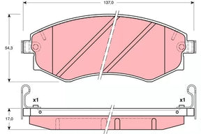 Brake Pad Set, Disc Brake GDB3169 - TRW