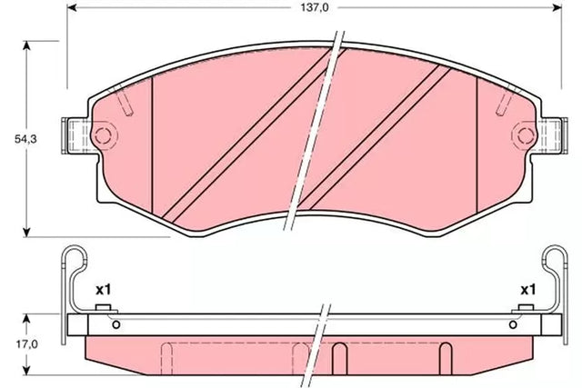 Brake Pad Set, Disc Brake GDB3169 - TRW