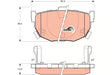 Brake Pad Set, Disc Brake GDB3170 - TRW