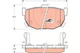 Brake Pad Set, Disc Brake GDB3470DT - TRW