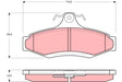 Brake Pad Set, Disc Brake GDB3172DT - TRW
