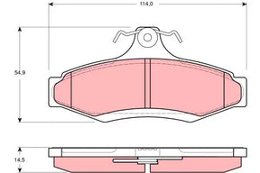 Brake Pad Set, Disc Brake GDB3172DT - TRW