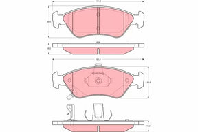 Brake Pad Set, Disc Brake GDB3173 - TRW