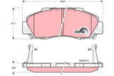 Brake Pad Set, Disc Brake GDB3477DT - TRW