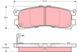 Brake Pad Set, Disc Brake GDB3179DT - TRW