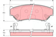 Brake Pad Set, Disc Brake GDB3182 - TRW