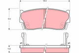 Brake Pad Set, Disc Brake GDB3183 - TRW - Brake Pads - TRW