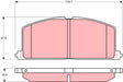 Brake Pad Set, Disc Brake GDB3184 - TRW